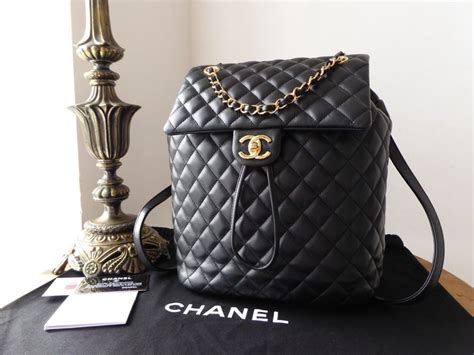 chanel backpack urban gold hardware|Chanel backpacks.